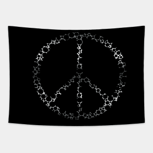 Peace Sign Bullet Holes Tapestry