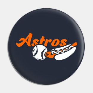 Astros Ball and Dog Pin