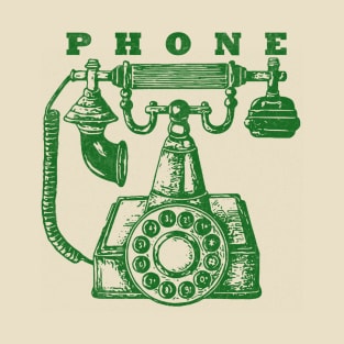 phone // green solid style T-Shirt