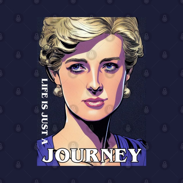 Life is Just a Journey - Quote - Princess Diana by Fenay-Designs