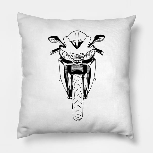 Sport Motorcycle Line Pillow by Socity Shop