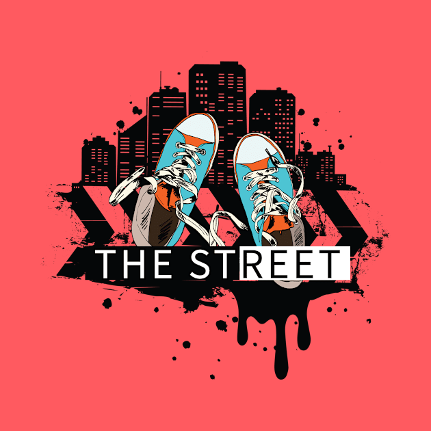 The Street Hiphop Town Dark Underground Logo StreetStyle Shirt by The Street