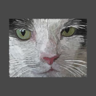 Portrait of a white and black Cat T-Shirt