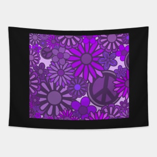 Purple flower power Tapestry