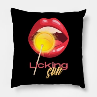 Licking Sun Pillow