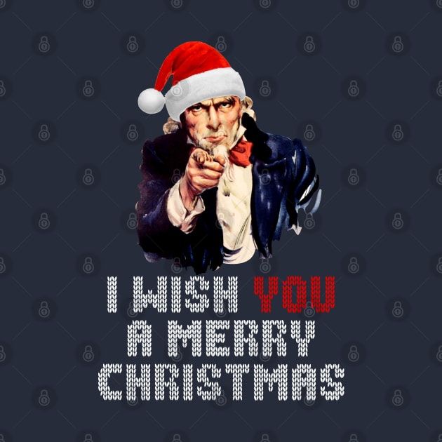 Uncle Sam I Wish You A Merry Christmas by Nerd_art