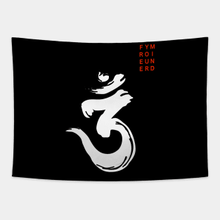 Bengali Om Symbol Free Your Mind Tapestry