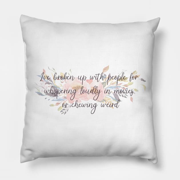 I've broken up with people - Only Murders Quote Pillow by Wenby-Weaselbee