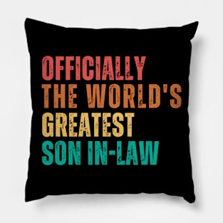 World's Greatest Son In Law Pillow