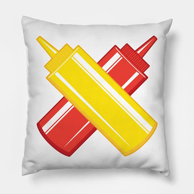 Crossed Condiments Pillow by SWON Design