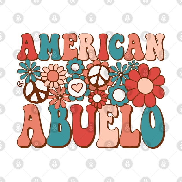 Retro Groovy American Abuelo Matching Family 4th of July by BramCrye