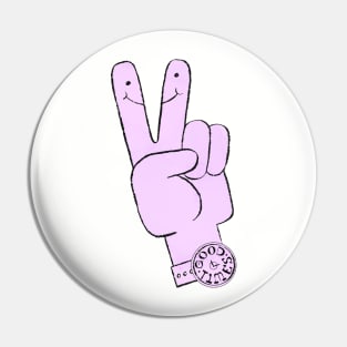 Peace Sign Good Times Pin