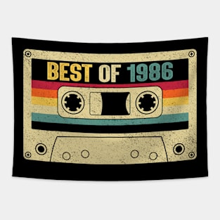 Best Of 1986 38th Birthday Gifts Cassette Tape Vintage Tapestry