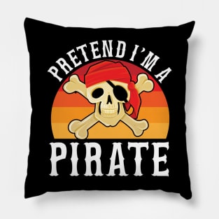 Printed I'm A Pirate Pillow