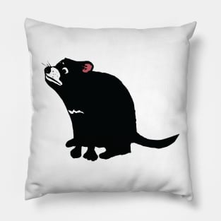 Tarn the Tasmanian Devil Pup on Pink Pillow