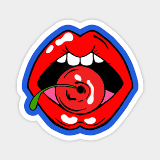 Cherry lips Magnet