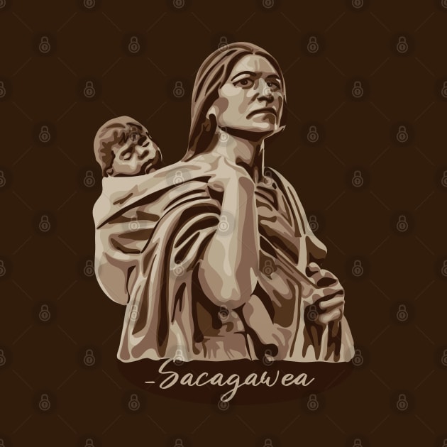 Sacagawea Portrait by Slightly Unhinged