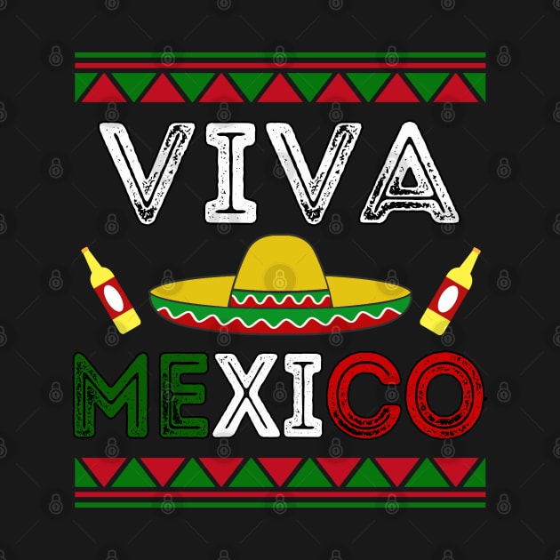 Camiseta Viva Mexico Mexican Independence Day Dia de la Independencia by soccer t-shirts