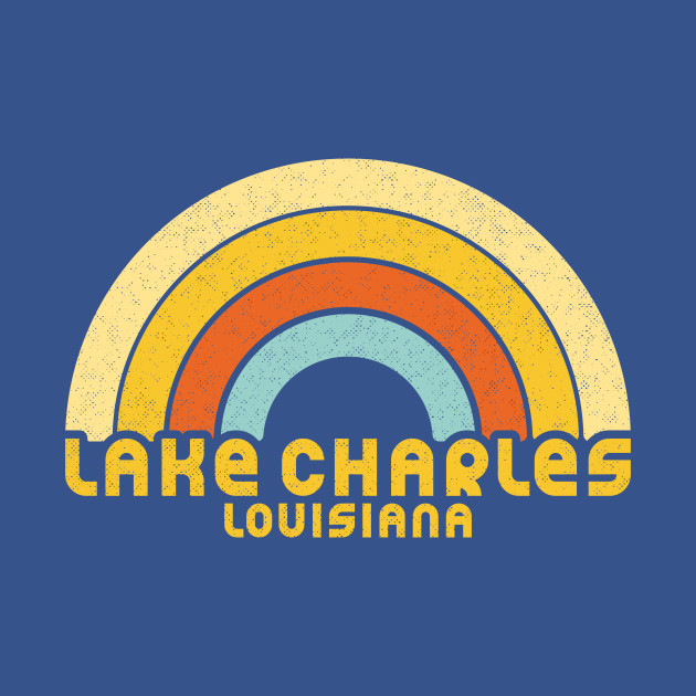 Discover Retro Lake Charles Louisiana - Lake Charles Louisiana - T-Shirt