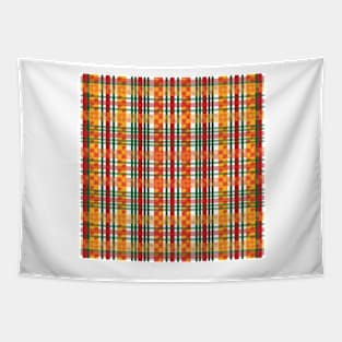 Bell Plaid For Christmas Tapestry