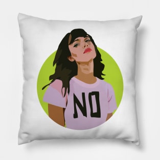 No - Feminist Design Pillow