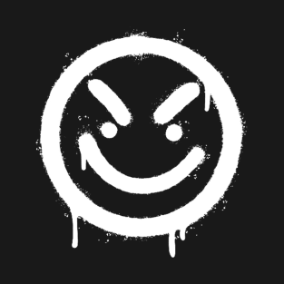 Spray Paint Smirk T-Shirt