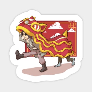 Lion Dance Magnet