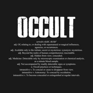 Occult Dictionary Word Definition T-Shirt