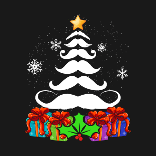 Funny Beards Christmas Tree Decor Gift Xmas Men Women T-Shirt