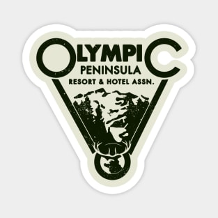 Vintage Olympic Peninsula Resort and Hotel association logo Magnet