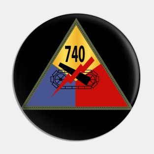 740th Tank Battalion SSI Pin