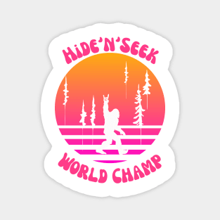 Bigfoot Hide and Seek World Champ Magnet