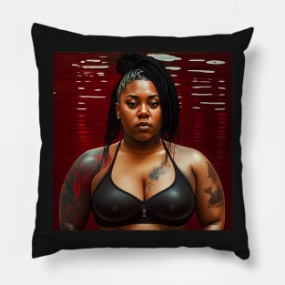 Summer Vibes, Curvy Summer, Beautiful Superwoman lifter. Bodybuilder. Female are strong. iPhone Case Pillow