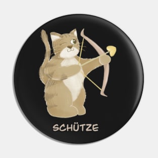 Schütze Katze zodiac sign Pin