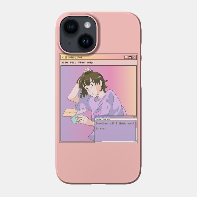 Anime Style Aesthetic Girl - Anime Style - Phone Case | TeePublic