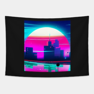 City sunset Tapestry