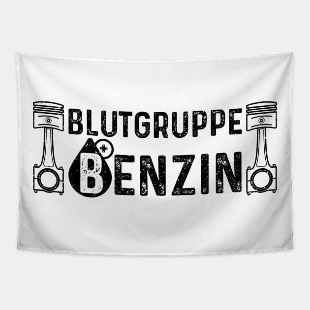 Blutgruppe Benzin Tapestry by Designs By Jnk5