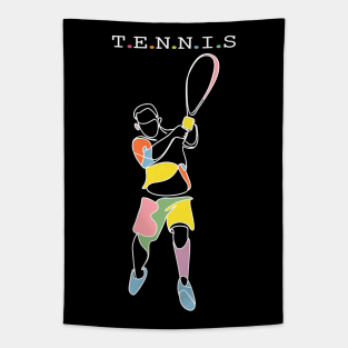 Tennis Sport Tapestry