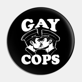 Gay Cops Funny Gay Police Kissing Pin