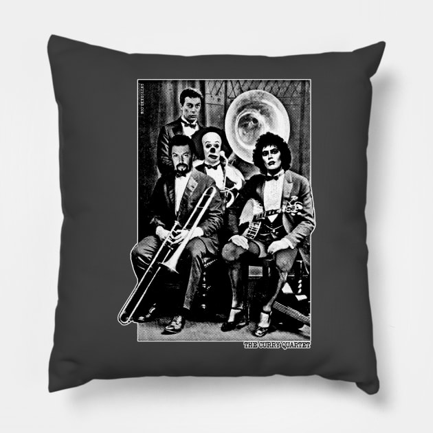 Tim Curry Band Shirt by @UselessRob Pillow by UselessRob