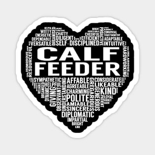 Calf Feeder Heart Magnet