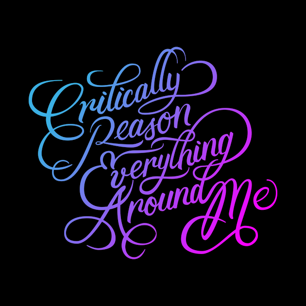 Critically Reason Everything Around Me (CREAM) Blue/Pink by artofmind