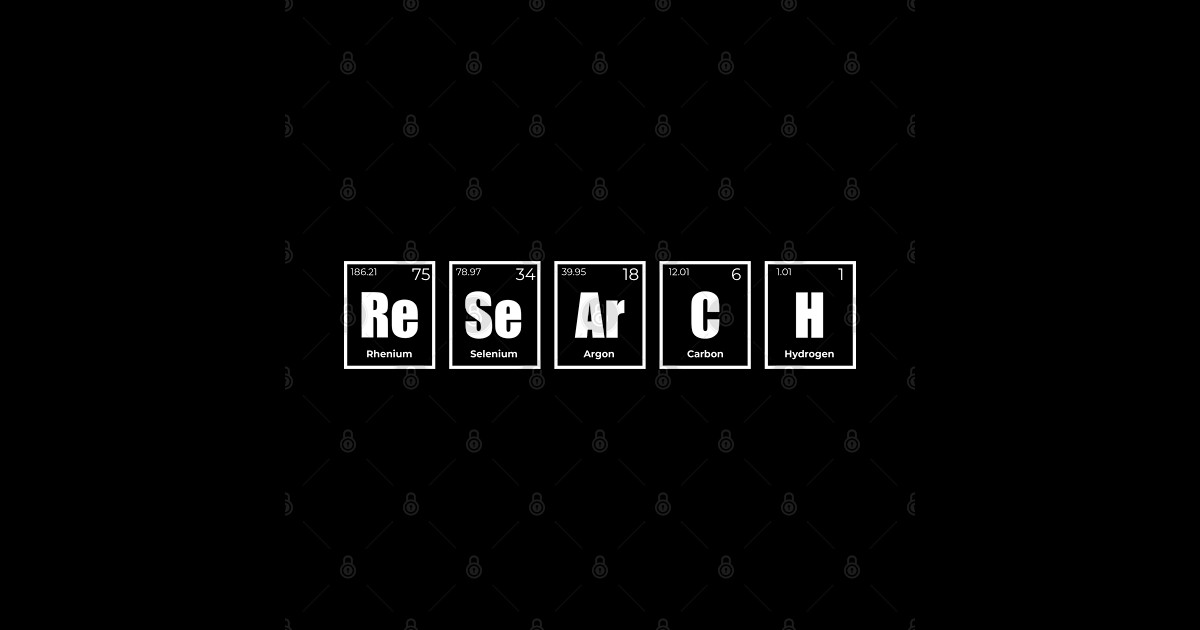 research periodic table - Research - Sticker | TeePublic