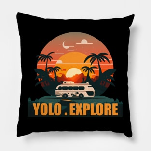 Yolo - Explore Pillow