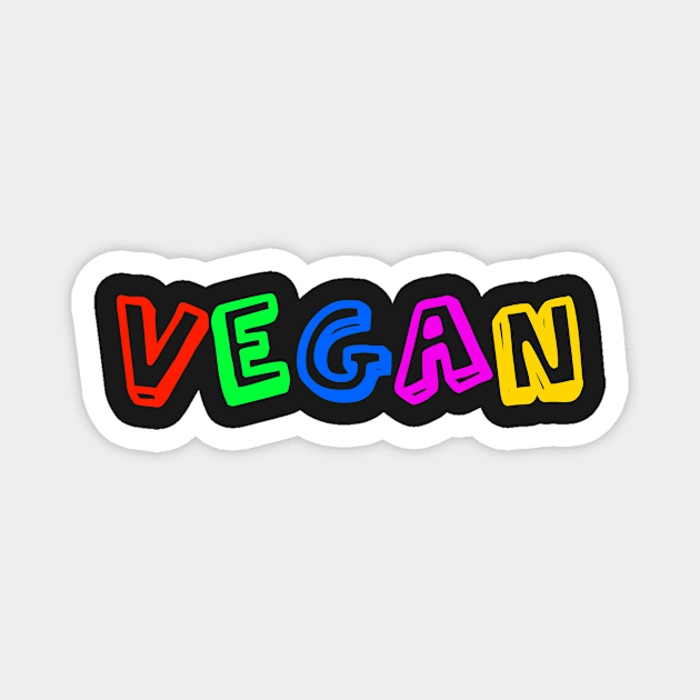 VEGAN KIDS Magnet by edajylix