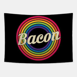 Bacon - Retro Rainbow Style Tapestry