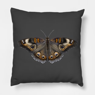 common buckeye butterfly Pillow