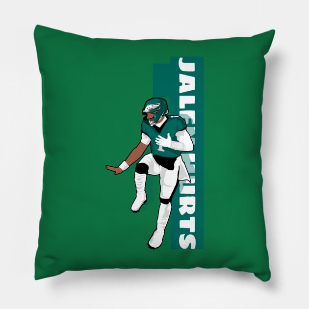 JALEN HURTS Pillow by Mic jr