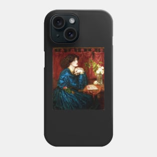 Jane Morris, The Blue Silk Dress - Dante Gabriel Rossetti Phone Case