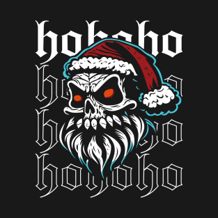 Santa Claus Skull Gothic Christmas T-Shirt